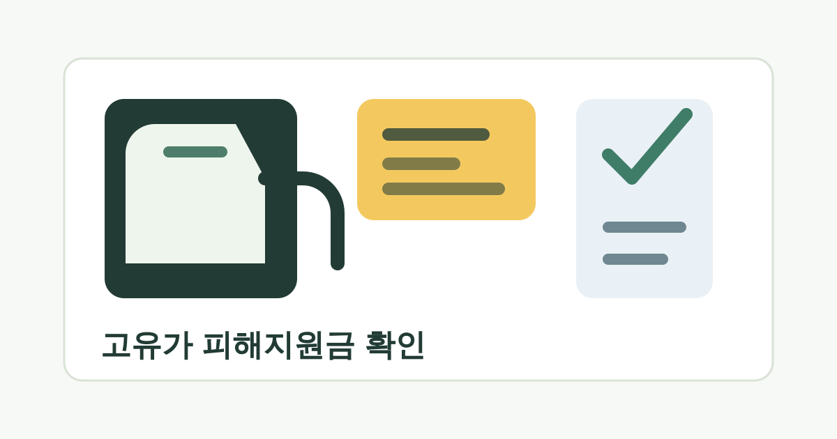고유가 피해지원금, 신청은 끝났습니다: 지금 확인할 3가지